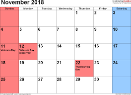 November 2018 Calendar With Holidays Printable Calendar March January 2018 Calendar Printable Calendar Template