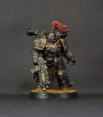true scale primaris chaos space marine of the black legion warhammer chaos legion sons of horus