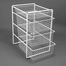 Shelves are important for efficient storage. Elfa Basic 7runner Frame Basket Set E73211 Organise At The Storage Shop