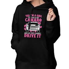 Womens Hoodie Yes This Is My Camaro Pullover Tops With Front Pocket