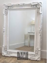 Louis Style White Ornate Rectangle Antique Wall Mirror 4 Ft X 3 Ft X Large Shabby Chic Mirror Wall Mirror Dining Room White Ornate Mirror