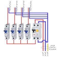 اتصال سیم‌ها به کلید مینیاتوری