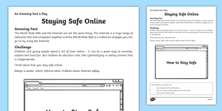We are working on some professional worksheets as well ( in color and minimum 10 pages per worksheet ). Staying Safe Online Worksheet Worksheet Teacher Made