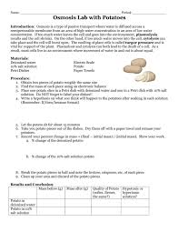 Welcome to the virtual lab for human anatomy and physiology i. Osmosis Lab Biology Junction