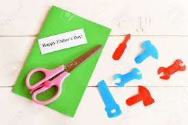 Hello everyone,today i am sharing how to make diy father's day scratch card. Paper Tools Scissors Set For Greeting Card Father S Day Happy Stock Photo Picture And Royalty Free Image Image 66683522