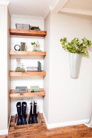 Joanna regularly enhances (or even fakes) joists with the addition of natural wood casing. Make Your Bookshelves Shelfie Worthy With Inspiration From Fixer Upper Hgtv S Decorating Design Blog Hgtv