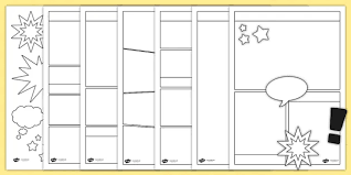 You are free to use and inject your story with our premade comic book panel template easily. Blank Comic Book Templates Comic Strip Lesson Plan
