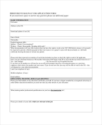 Free 60 Simple Application Forms Templates In Pdf