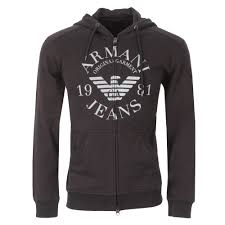 Download the vector logo of the armani jeans brand designed by in scalable vector graphics (svg) format. Armani Jeans 06m34 Large Logo Zip Hoody Oxygen Clothing