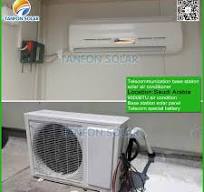 Telecommunication base station solar power air conditioner