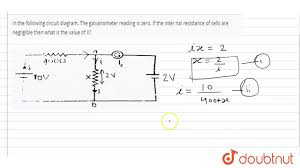 A drawing of an electrical or electronic circuit is known as a circuit diagram, but can also be called a schematic diagram, or just schematic. In The Following Circuit Diagram The Galvanometer Reading Is Zero If The Inter Nal Resistance Youtube