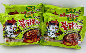Korean noodles are noodles or noodle dishes in korean cuisine, and are collectively referred to as guksu in native korean or myeon (cf. 4pcs Samyang Jjajang Buldak Spicy Black Bean Roasted Chicken Ramen Noodle Buy Online In Egypt At Desertcart Com Eg Productid 59277440