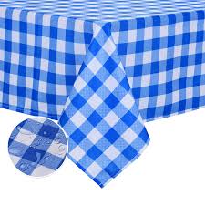Buy plaid rectangular tablecloths and get the best deals at the lowest prices on ebay! Locika Rectangle Gingham Checkered Tablecloth Waterproof Spillproof Buffalo Plaid Tablecloth Washable Wipeable Stain Resistant Fabric Tablecloth Blue And White Checkered 60 X 120 Buy Online In Jamaica At Jamaica Desertcart Com Productid 178828162