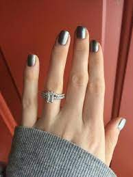 Graduated Contoured Wedding Band Set With Graduating Sizes Of Grown Diamonds In 14k Or 18k Contour Wedding Band Enhancer Wedding Band Contour Wedding Band Set