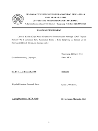 Informasi sekitar perkembangan jadwal, syarat dan tujuan kkn. 3 Lembar Pengesahan Pdf