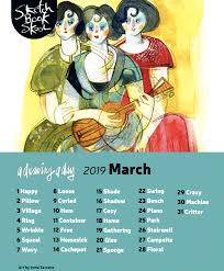 A Drawing A Day March 2019 Drawing Word Prompt List Sketchbook Skool 171,601 likes · 232 talking about this. march 2019 drawing word prompt list