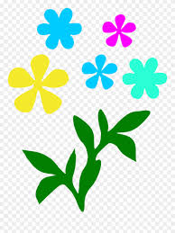Download Leavesandflowers Flower Svg Flower Template Silhouette Flowers Clipart 440756 Pinclipart