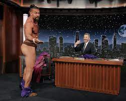 Jason Momoa just stripped almost naked during live Jimmy Kimmel show