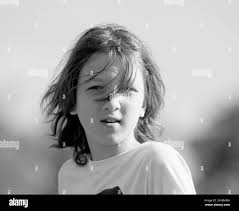 Child kid look Black and White Stock Photos & Images