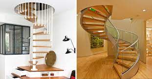 A concrete staircase with lit stair risers found here this staircase. 25 Modern Spiral Stairs That Will Bring A Stylish Flare To Your Home Home Design Lover