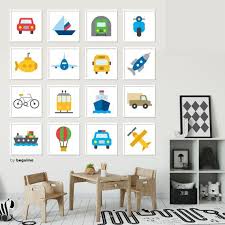 Transport Print Nursery Decoration Printable Wall Art Prints For Boys Kids Room Decor Gallery Wall Set Square Poster Design Digital Download Boys Room Decor Nursery Wall Art Kids Poster