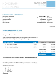 Seit einem jahr können krankenhausträger mit belegärzten honorarverträge schließen. Honorarabrechnung Muster Pdf
