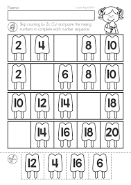 Summer Review Kindergarten Math Literacy Worksheets Activities Skip Counting By 2s Kindergarten Math Kindergarten Worksheets Literacy Worksheets