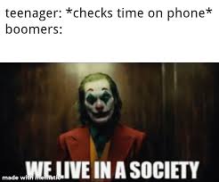 You can be my bottom text. The We Live In A Society Meme Explained