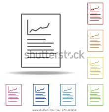 Finding Money Icon Elements Finance Chart Stock Illustration