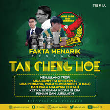 Ngôi sao số 1 bật bãi. Fa Kedah Trivia Tan Cheng Hoe Julang 8 Trofi Facebook