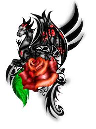Sammlung von brigitte schorsch • zuletzt aktualisiert: Dragon Rose Tribal Tattoo Designs Novocom Top