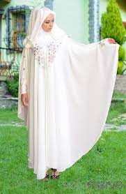 dilber yarasakol ferace elbise 4466 04 beyaz islamic fashion hijab fashion abaya fashion