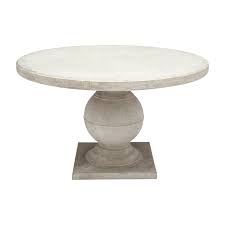 Sculptural and substantial, our outdoor pedestal coffee table adds industrial style to your outdoor space. Light Gray Concrete Outdoor Round Dining Table Designer Furniture