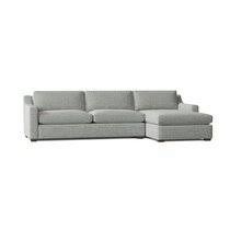 Relax lounge sectional sofa right hand facing light grey velvet. Right Facing Sectional Sofas Joss Main