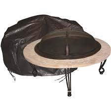 Hampton bay summerfield 44 in. Fire Sense Part 02126 Fire Sense Outdoor Round Patio Fire Pit Vinyl Cover Covers Home Depot Pro