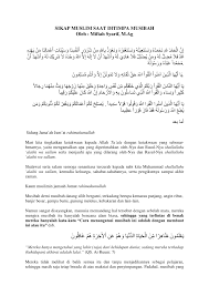 Berikut adalah tema tema khutbah jumat singkat. Pdf Sikap Muslim Saat Ditimpa Musibah