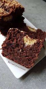 Banana Bread Cake A La Banane Et Au Chocolat My Tasty Cuisine Cake A La Banane Alimentation Cake Moelleux