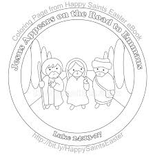 Pope pius ix declared saint joseph the patron of the universal church. Happy Saints Road To Emmaus Free Coloring Page