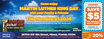 Martin Luther King Day Family Fun Miami Deal Everglades Safari Parkeverglades Safari Park