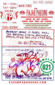 Hasil Keluaran Pakong 05 05 2020 Fajar Pakong 888 Sgp48 Sgp49 Hkpools