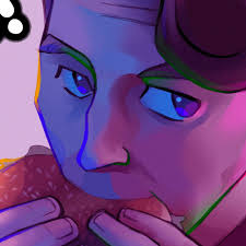 you know where to find me, and i know where to look 🦈🐉 #milkcappyoc  #hiraethcappy #procreate #originalcharacter #tvgirl