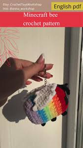 ﻿﻿ i'm often asked for advice on how to make plush patterns. Rainbow Minecraft Bee Plush Crochet Pattern Etsy Video Video In 2021 Crochet Patterns Crochet Minecraft Crochet