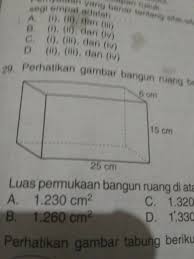 Check spelling or type a new query. Perhatikan Gambar Bangun Ruang Berikut Luas Permukaan Bangun Ruang Di Atas Adalah Brainly Co Id