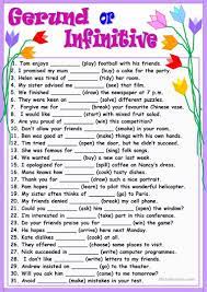 Gerund Or Infinitive Worksheet Free Esl Printable Worksheets Made By Teachers Teaching English Grammar English Grammar Worksheets English Grammar