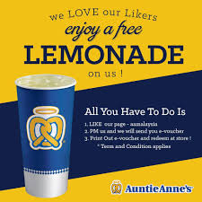 We are one of market leaders in real estate industry, based in malaysia. Free Auntie Anne S Lemonade E Voucher Giveaway