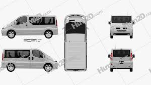Con renault best for you tuo da 219 € al mese iva esclusa disponibile anche con cambio edc. Renault Trafic Passenger Swb Sr 2011 Clipart Download Vehicles Clipart Images And Blueprints In Png Psd