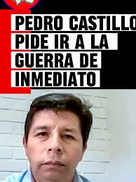 PEDRO CASTILLO PIDE QUE VAYEMOS A LA GUERRA. En la audiencia pública el ex  Presidente Pedro Castillo, pidio a sus ex homologos ir a la Guerra, pero  contra la delincuencia y los corruptos de cada país. ...
