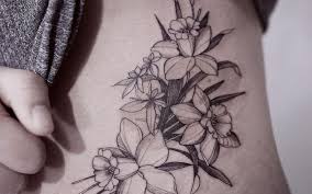 Nice Black Daffodil Tattoo Daffodil Tattoo Daffodil Flower Tattoos Narcissus Flower Tattoos