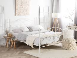 107cm x 203cm ground clearance: Metal Eu King Size Bed White Dinard Beliani Co Uk Metallbett Weiss Schlafzimmerrenovierung Selbstgemachte Bettrahmen