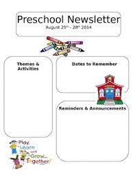 Check spelling or type a new query. Editable Newsletter Template Preschool Daycare Or Elementary Tpt